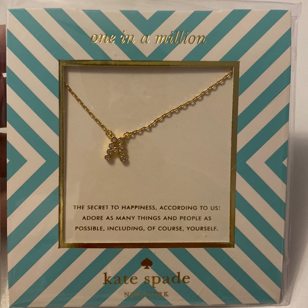 Kate Spade ‘A’ Necklace NWT